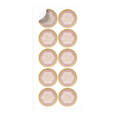 Eid stickers Eid Mubarak met roze en goud voor feestdecoratie